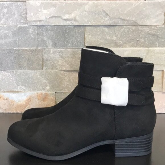 Charter Club Womens Jaimee Microsuede Strapped Booties - Picture 5 of 6